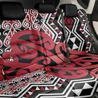 New Zealand Back Car Seat Cover Aotearoa Kowhaiwhai Mix Taniko Art - Red LT14 - Polynesian Pride