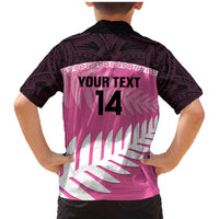 Custom New Zealand Aotearoa Cricket Family Matching Mermaid Dress and Hawaiian Shirt Go White Silver Fern LT14 - Polynesian Pride