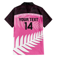 Custom New Zealand Aotearoa Cricket Family Matching Summer Maxi Dress and Hawaiian Shirt Go White Silver Fern LT14 - Polynesian Pride