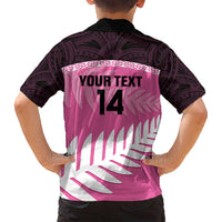 Custom New Zealand Aotearoa Cricket Family Matching Tank Maxi Dress and Hawaiian Shirt Go White Silver Fern LT14 - Polynesian Pride