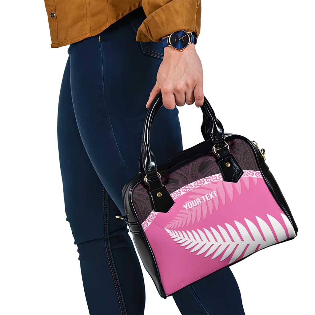 Custom New Zealand Aotearoa Cricket Shoulder Handbag Go White Silver Fern LT14 - Polynesian Pride