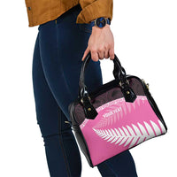 Custom New Zealand Aotearoa Cricket Shoulder Handbag Go White Silver Fern LT14 - Polynesian Pride