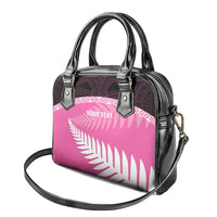 Custom New Zealand Aotearoa Cricket Shoulder Handbag Go White Silver Fern LT14 - Polynesian Pride