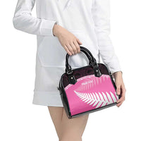 Custom New Zealand Aotearoa Cricket Shoulder Handbag Go White Silver Fern LT14 - Polynesian Pride