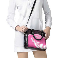Custom New Zealand Aotearoa Cricket Shoulder Handbag Go White Silver Fern LT14 - Polynesian Pride