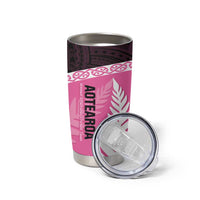 Personalised Aotearoa Cricket Tumbler Cup Go White Silver Fern LT14 - Polynesian Pride
