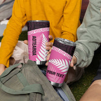 Personalised Aotearoa Cricket Tumbler Cup Go White Silver Fern LT14 - Polynesian Pride