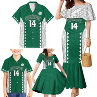 Custom Hawaii Volleyball Family Matching Mermaid Dress and Hawaiian Shirt Hawaiian Kakau Pattern LT14 - Polynesian Pride