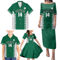 Custom Hawaii Volleyball Family Matching Puletasi and Hawaiian Shirt Hawaiian Kakau Pattern LT14 - Polynesian Pride