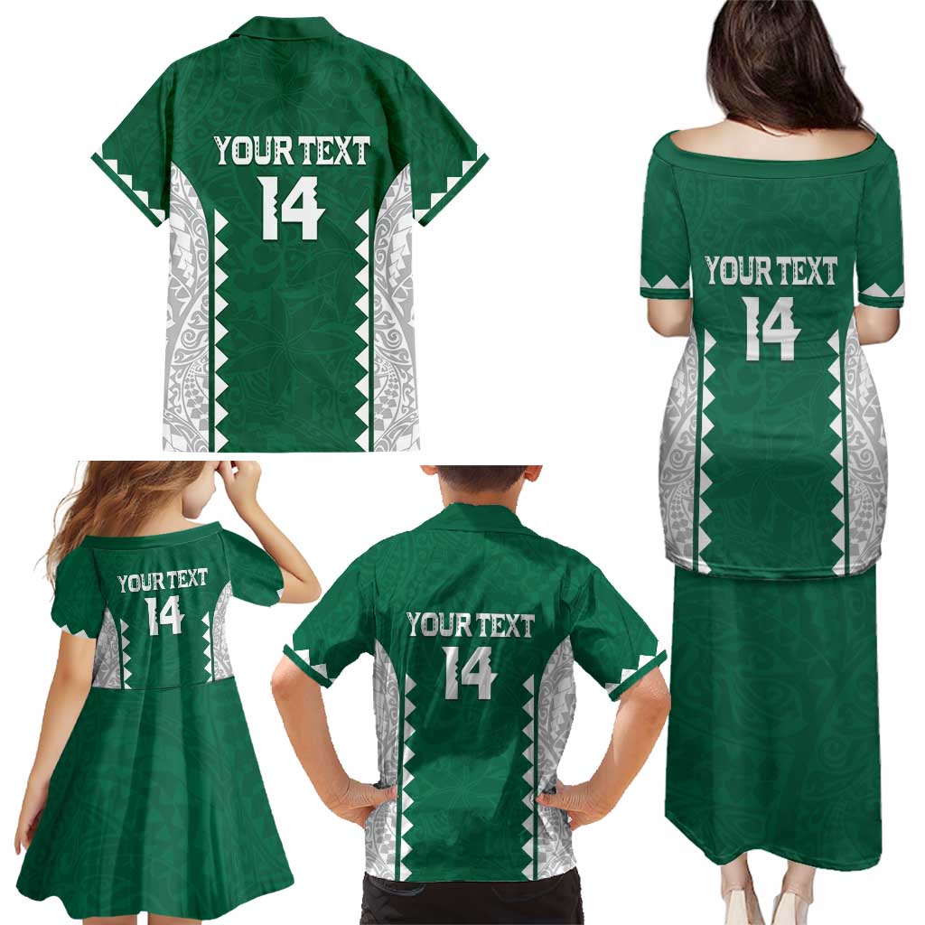 Custom Hawaii Volleyball Family Matching Puletasi and Hawaiian Shirt Hawaiian Kakau Pattern LT14 - Polynesian Pride