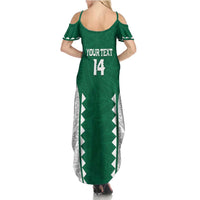 Custom Hawaii Volleyball Family Matching Summer Maxi Dress and Hawaiian Shirt Hawaiian Kakau Pattern LT14 - Polynesian Pride