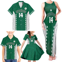 Custom Hawaii Volleyball Family Matching Tank Maxi Dress and Hawaiian Shirt Hawaiian Kakau Pattern LT14 - Polynesian Pride
