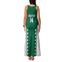 Custom Hawaii Volleyball Family Matching Tank Maxi Dress and Hawaiian Shirt Hawaiian Kakau Pattern LT14 - Polynesian Pride