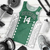 Custom Hawaii Volleyball Men Tank Top Hawaiian Kakau Pattern