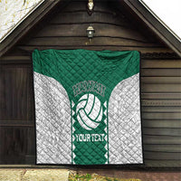 Custom Hawaii Volleyball Quilt Hawaiian Kakau Pattern