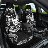 Black Hawaii Ikaika Warrior Car Seat Cover Hawaiian Power LT14 One Size Black - Polynesian Pride