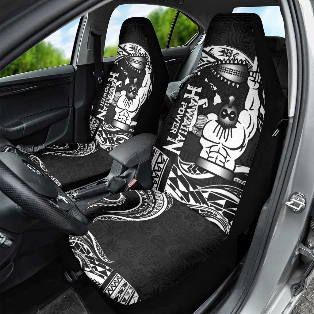 Black Hawaii Ikaika Warrior Car Seat Cover Hawaiian Power LT14 - Polynesian Pride