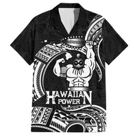 Black Hawaii Ikaika Warrior Hawaiian Shirt Hawaiian Power LT14 Black - Polynesian Pride