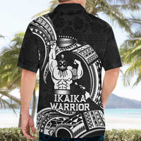 Black Hawaii Ikaika Warrior Hawaiian Shirt Hawaiian Power LT14 - Polynesian Pride