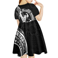 Black Hawaii Ikaika Warrior Kid Short Sleeve Dress Hawaiian Power LT14 - Polynesian Pride