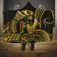 Gold Hawaii Ikaika Warrior Hooded Blanket Hawaiian Power LT14 - Polynesian Pride
