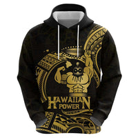 Gold Hawaii Ikaika Warrior Hoodie Hawaiian Power LT14 - Polynesian Pride