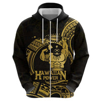 Gold Hawaii Ikaika Warrior Hoodie Hawaiian Power LT14 - Polynesian Pride