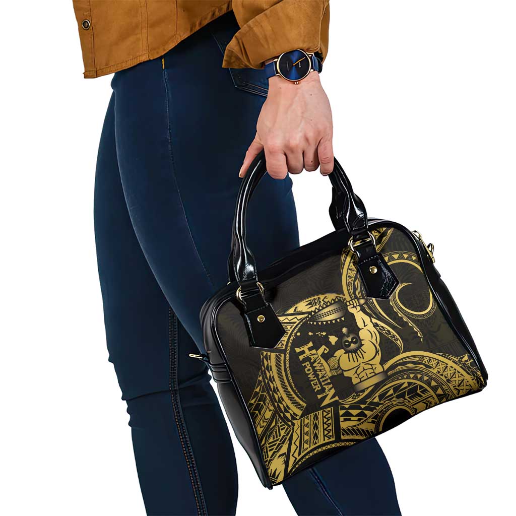 Gold Hawaii Ikaika Warrior Shoulder Handbag Hawaiian Power LT14 - Polynesian Pride