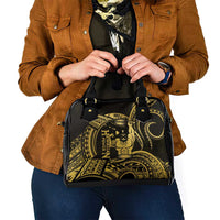Gold Hawaii Ikaika Warrior Shoulder Handbag Hawaiian Power LT14 - Polynesian Pride