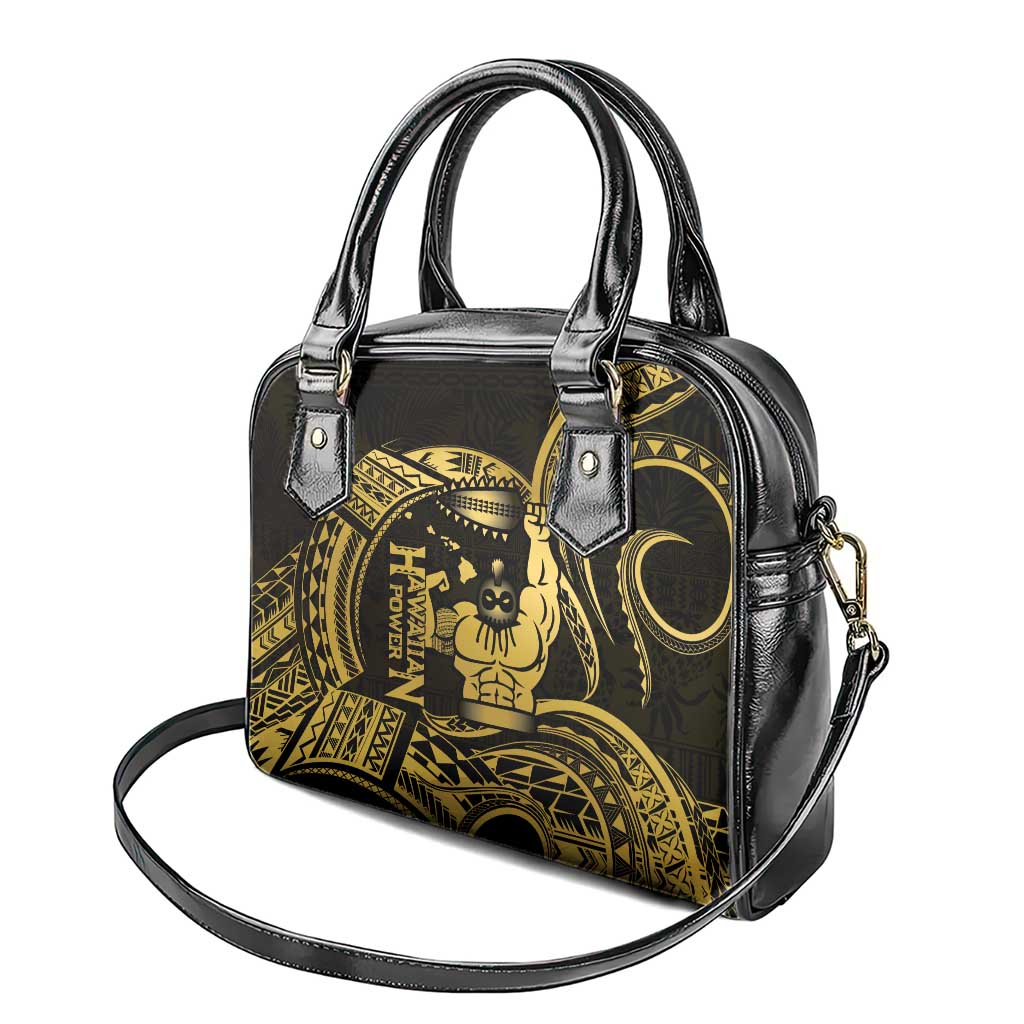 Gold Hawaii Ikaika Warrior Shoulder Handbag Hawaiian Power LT14 - Polynesian Pride