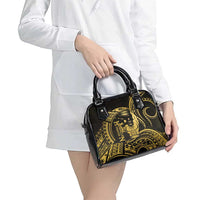 Gold Hawaii Ikaika Warrior Shoulder Handbag Hawaiian Power LT14 - Polynesian Pride