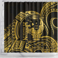Gold Hawaii Ikaika Warrior Shower Curtain Hawaiian Power LT14 - Polynesian Pride