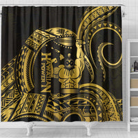 Gold Hawaii Ikaika Warrior Shower Curtain Hawaiian Power LT14 - Polynesian Pride