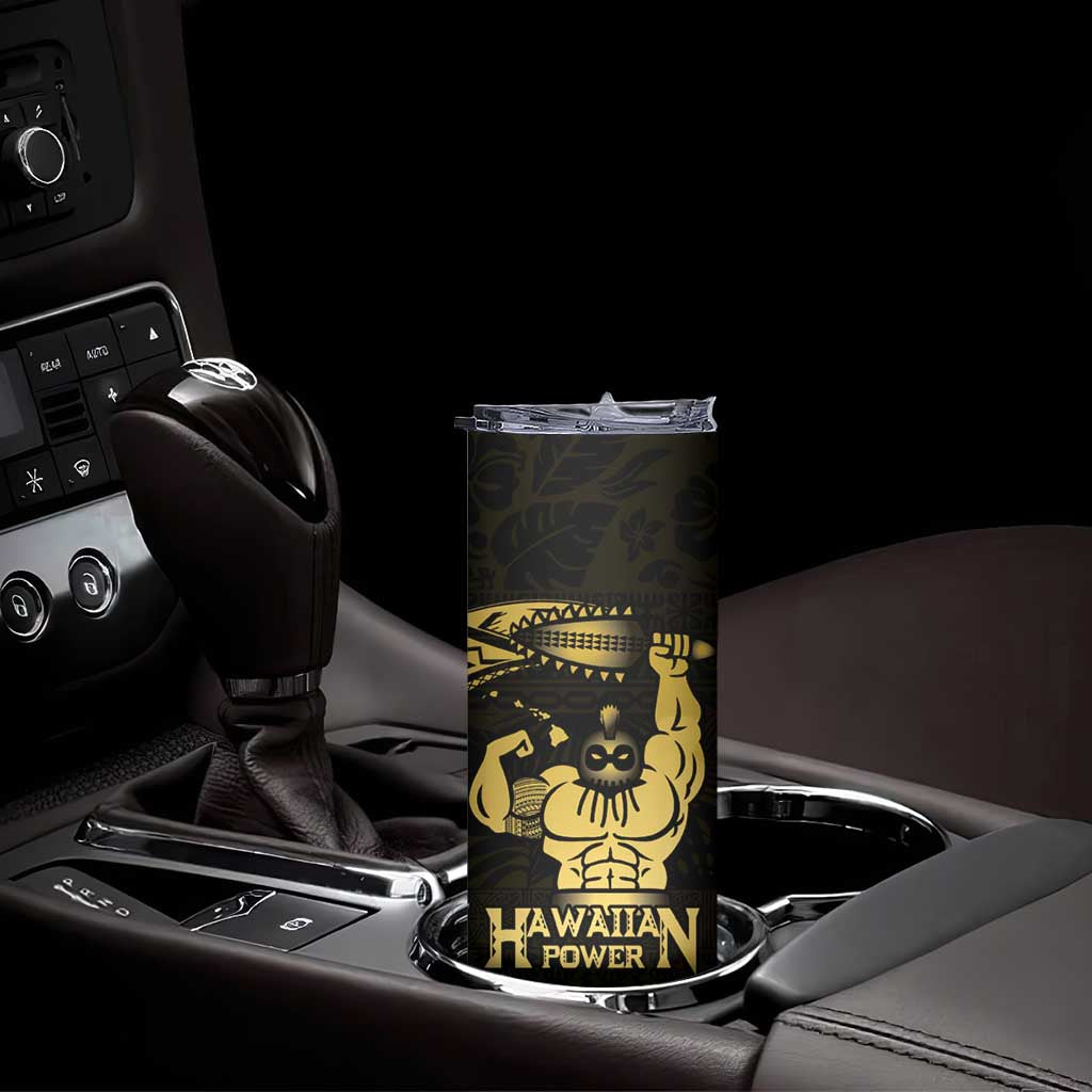 Gold Hawaii Ikaika Warrior Skinny Tumbler Hawaiian Power