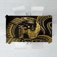 Gold Hawaii Ikaika Warrior Tablecloth Hawaiian Power LT14 Gold - Polynesian Pride