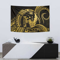 Gold Hawaii Ikaika Warrior Tapestry Hawaiian Power LT14 - Polynesian Pride