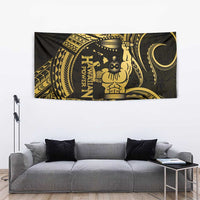 Gold Hawaii Ikaika Warrior Tapestry Hawaiian Power LT14 - Polynesian Pride