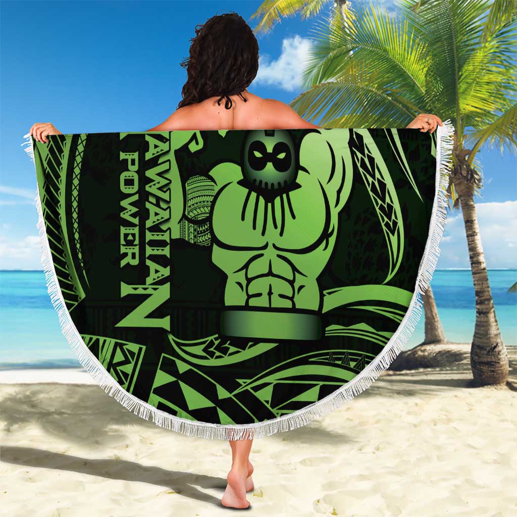 Green Hawaii Ikaika Warrior Beach Blanket Hawaiian Power LT14 - Polynesian Pride