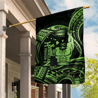 Green Hawaii Ikaika Warrior Garden Flag Hawaiian Power LT14 House Flag Green - Polynesian Pride
