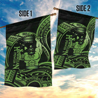 Green Hawaii Ikaika Warrior Garden Flag Hawaiian Power LT14 - Polynesian Pride