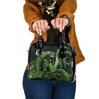 Green Hawaii Ikaika Warrior Shoulder Handbag Hawaiian Power LT14 One Size Green - Polynesian Pride