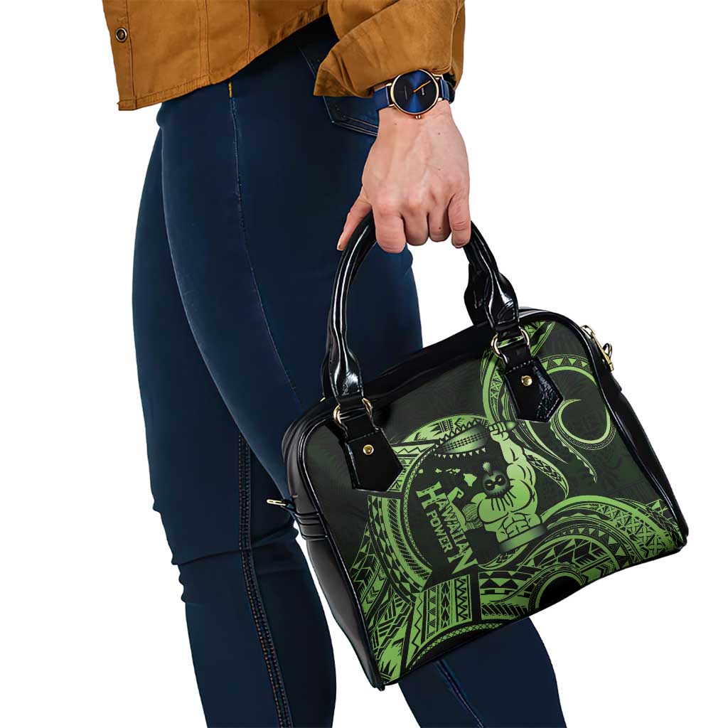 Green Hawaii Ikaika Warrior Shoulder Handbag Hawaiian Power LT14 - Polynesian Pride