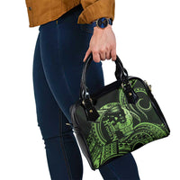 Green Hawaii Ikaika Warrior Shoulder Handbag Hawaiian Power LT14 - Polynesian Pride