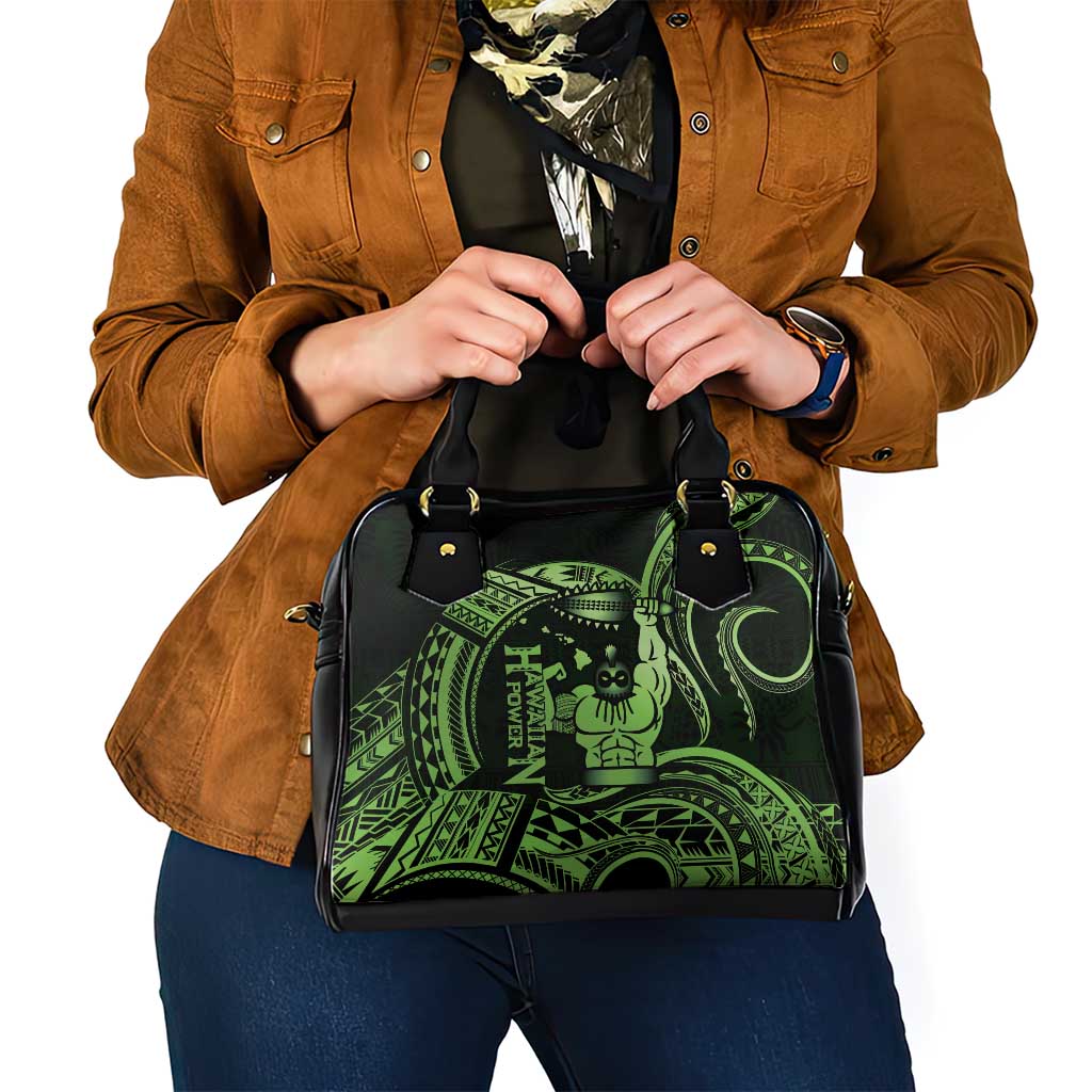 Green Hawaii Ikaika Warrior Shoulder Handbag Hawaiian Power LT14 - Polynesian Pride