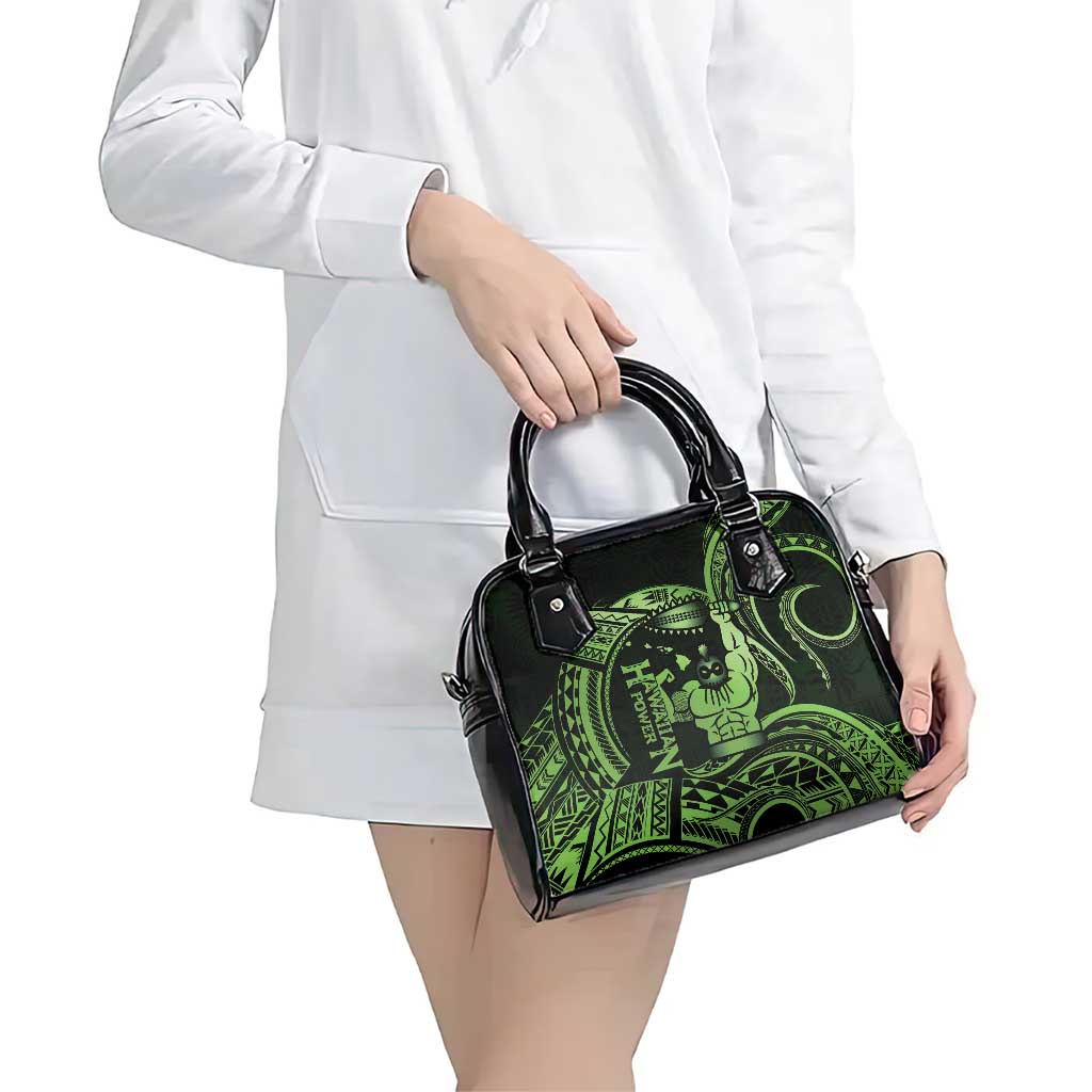 Green Hawaii Ikaika Warrior Shoulder Handbag Hawaiian Power LT14 - Polynesian Pride