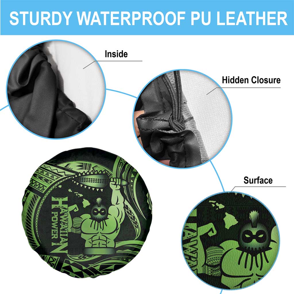 Green Hawaii Ikaika Warrior Spare Tire Cover Hawaiian Power