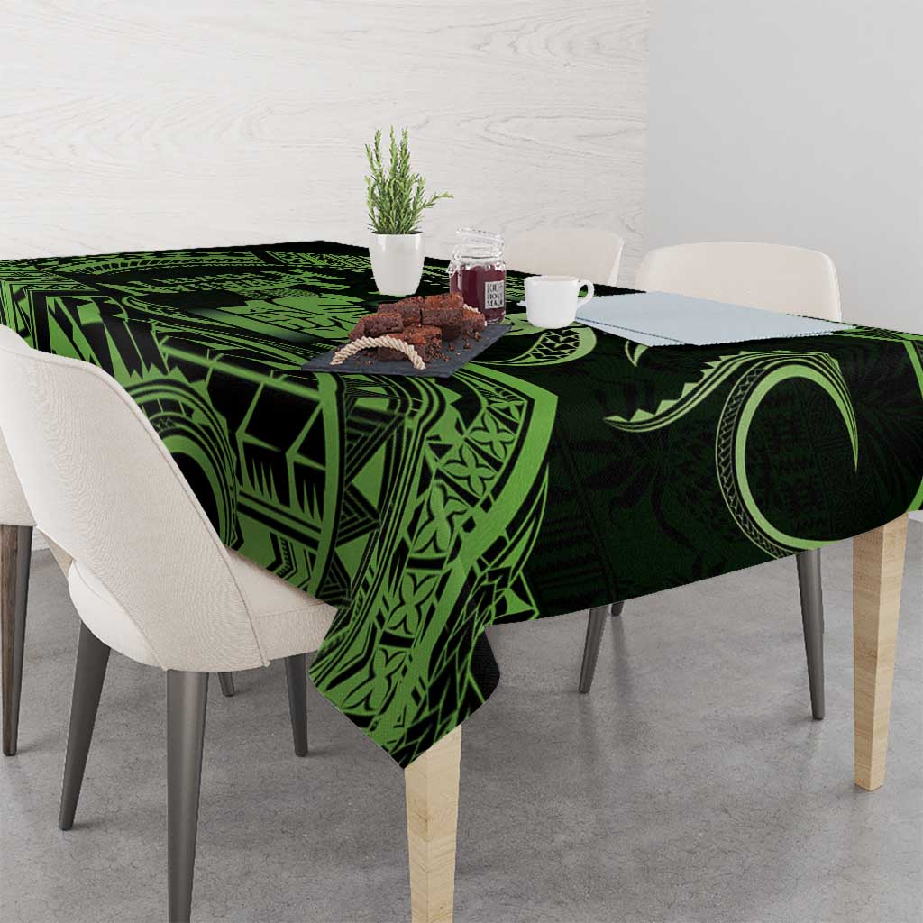 Green Hawaii Ikaika Warrior Tablecloth Hawaiian Power LT14 - Polynesian Pride