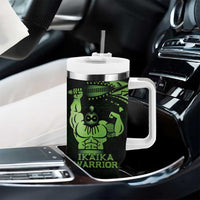 Green Hawaii Ikaika Warrior Tumbler With Handle Hawaiian Power LT14 - Polynesian Pride