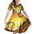 Polynesia Easter Day Kid Short Sleeve Dress He Is Risen Lilium Longiflorum Polynesian Pattern