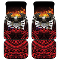 Fautasi Race Day American Samoa Car Mats Bald Eagle Polynesian Tattoo LT14 - Polynesian Pride